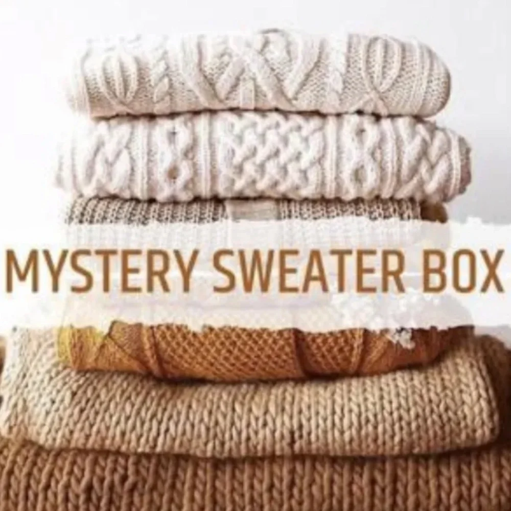 Women clothing accessories 6 pcs Mystery sweater fall winter box